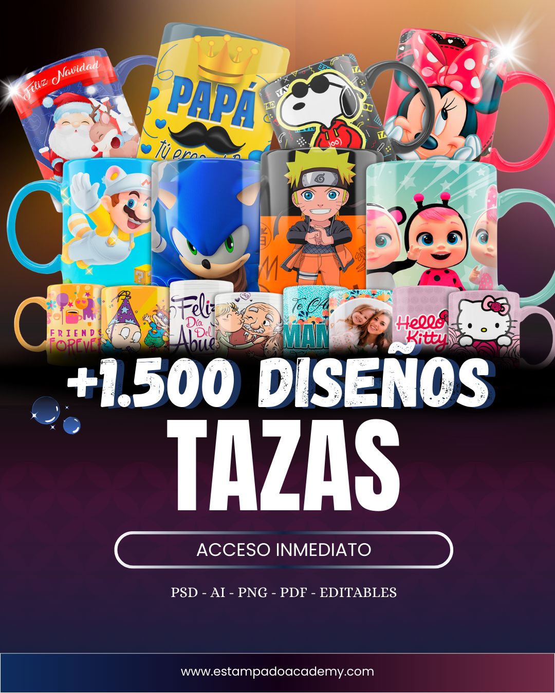 1.500 Diseños de Tazas