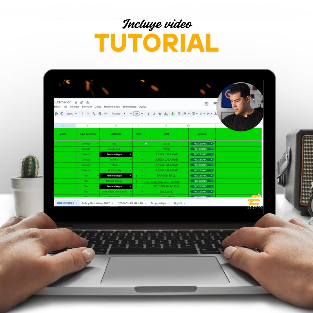 Planilla de Control de Pedidos Diarios para Estampado