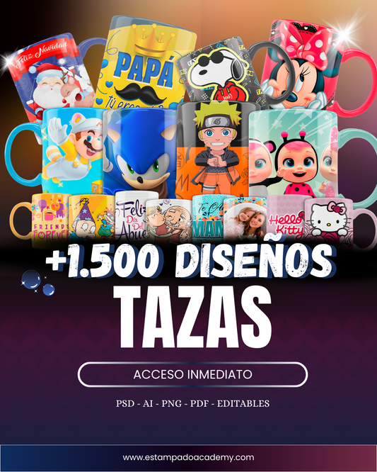 1.500 Diseños de Tazas