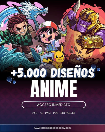 +5.000 Diseños de Anime