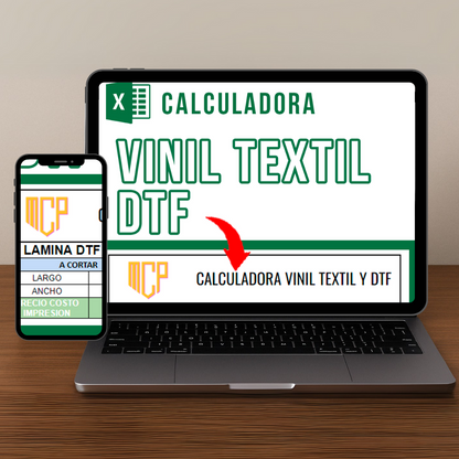 Calculadora de Vinil Textil y DTF